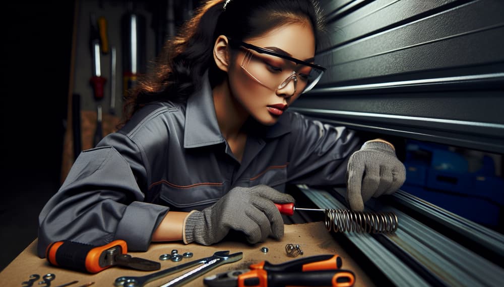 Our professional garage door roller replacement process